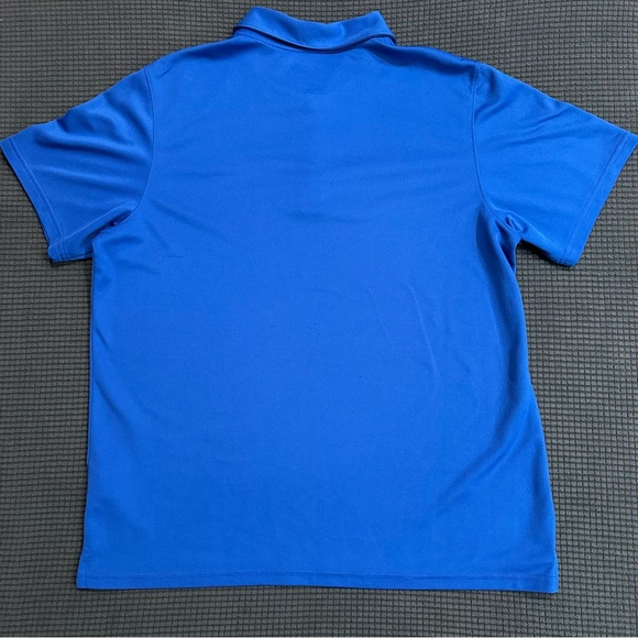Nike Dri Fit Men’s Blue Polo Shirt Size Large Athletic Golf Tennis Performance - Picture 8 of 8